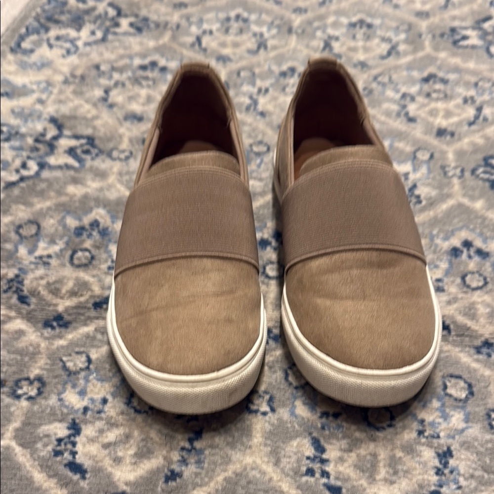 Women's Tan Slip-On Sneakers - Size 8